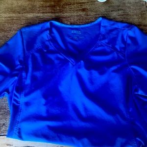 Cherokee I flex scrub set in royal blue,yoga band waist. Willing to separate